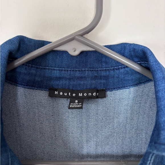 Haute Monde Indigo Denim Dress Size S - Picture 3 of 9